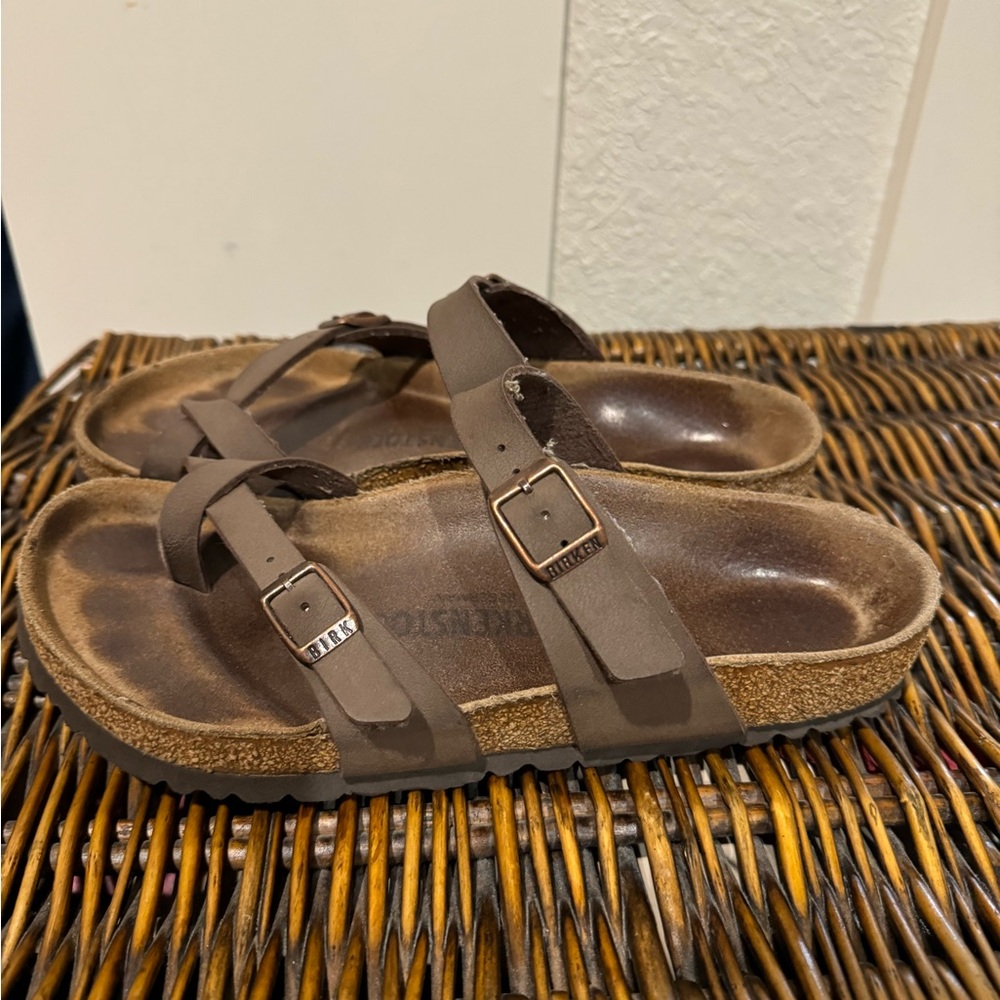 Birkenstock sandals.